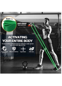 Cuken 50-125 Lbs Resistance Band Pull up Assist Band Heavy Duty Powerlifting Exercise Stretch Bands for Powerlifting, Muscle Toning, Yoga, Stretch Mobility (Green)  - Image 3