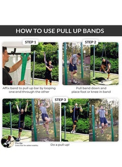 Cuken 50-125 Lbs Resistance Band Pull up Assist Band Heavy Duty Powerlifting Exercise Stretch Bands for Powerlifting, Muscle Toning, Yoga, Stretch Mobility (Green)  - Image 4