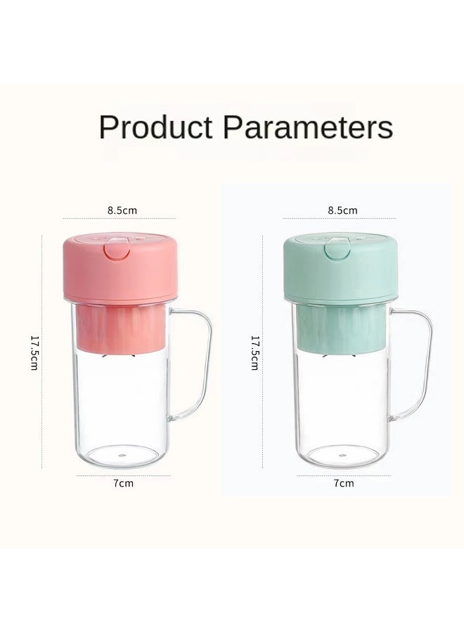 ARABIQO Portable Blender Juicer Cup 340ml, Rechargeable USB-C Mini Blender with 6 Blades, Crushes Ice, Waterproof, Personal Smoothie Maker for Shakes, Travel, Office, Home, Camping & Fitness - Image 3