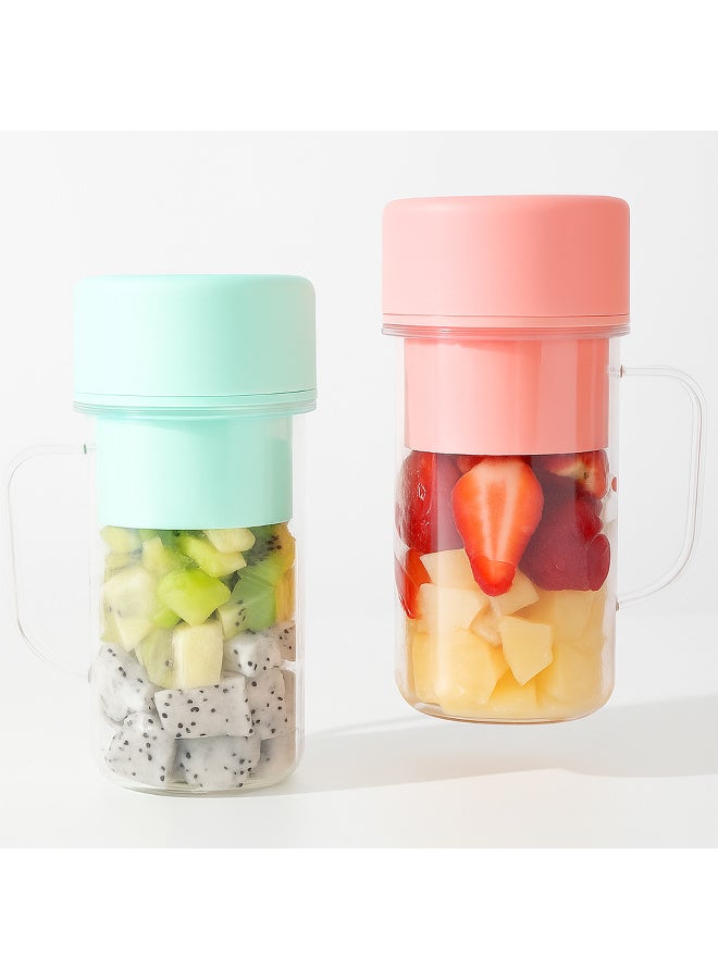 ARABIQO Portable Blender Juicer Cup 340ml, Rechargeable USB-C Mini Blender with 6 Blades, Crushes Ice, Waterproof, Personal Smoothie Maker for Shakes, Travel, Office, Home, Camping & Fitness - Image 1