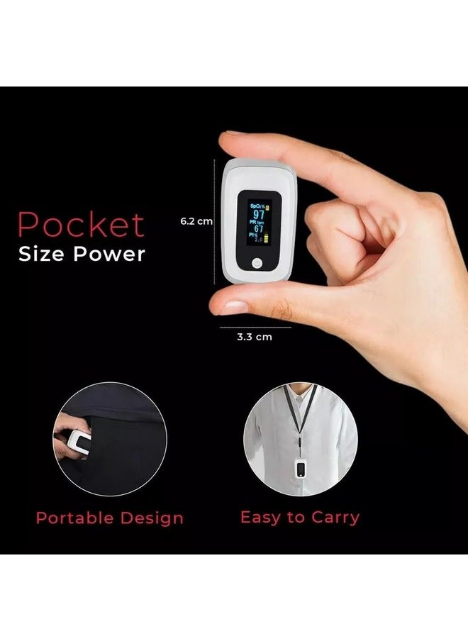 MCP Bm2000A Oled Pulse Oximeter With Oxygen Saturation Monitor, Heart Rate, Pi And Low Oxygen Alarm Function  - Image 3
