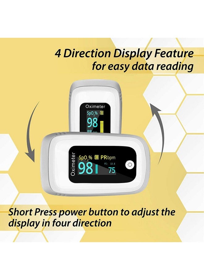 MCP Bm2000A Oled Pulse Oximeter With Oxygen Saturation Monitor, Heart Rate, Pi And Low Oxygen Alarm Function  - Image 5