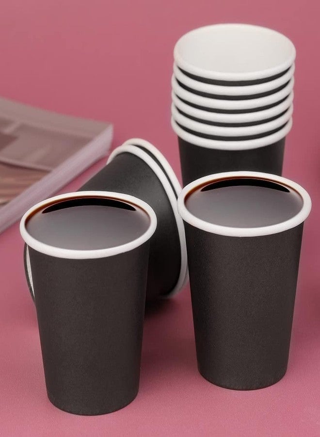 Mnuizu 50 Pack 3 oz Paper Cups, Disposable Bathroom Cups, Mouthwash Cups, Small Paper Cups Ideal for Bathroom, Party, Picnic etc. (Black) - Image 3