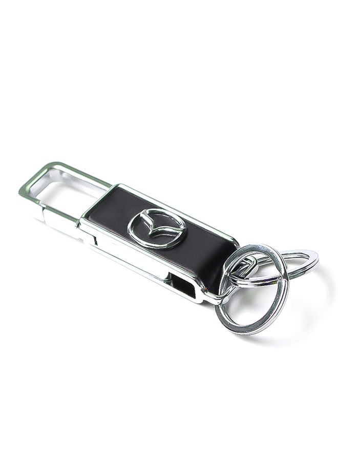 NIBEMINENT Mazda Logo Car Keychain With Carabiner Hook