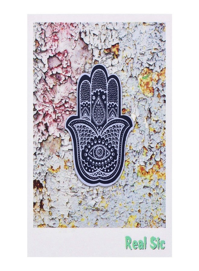 REAL SIC Hamsa Enamel Pin - Protection and Good Luck Pin - Ancient Human Hand Symbol of Strength and Defense for Jackets, Backpacks, Hats, Bags & Tops - Image 2