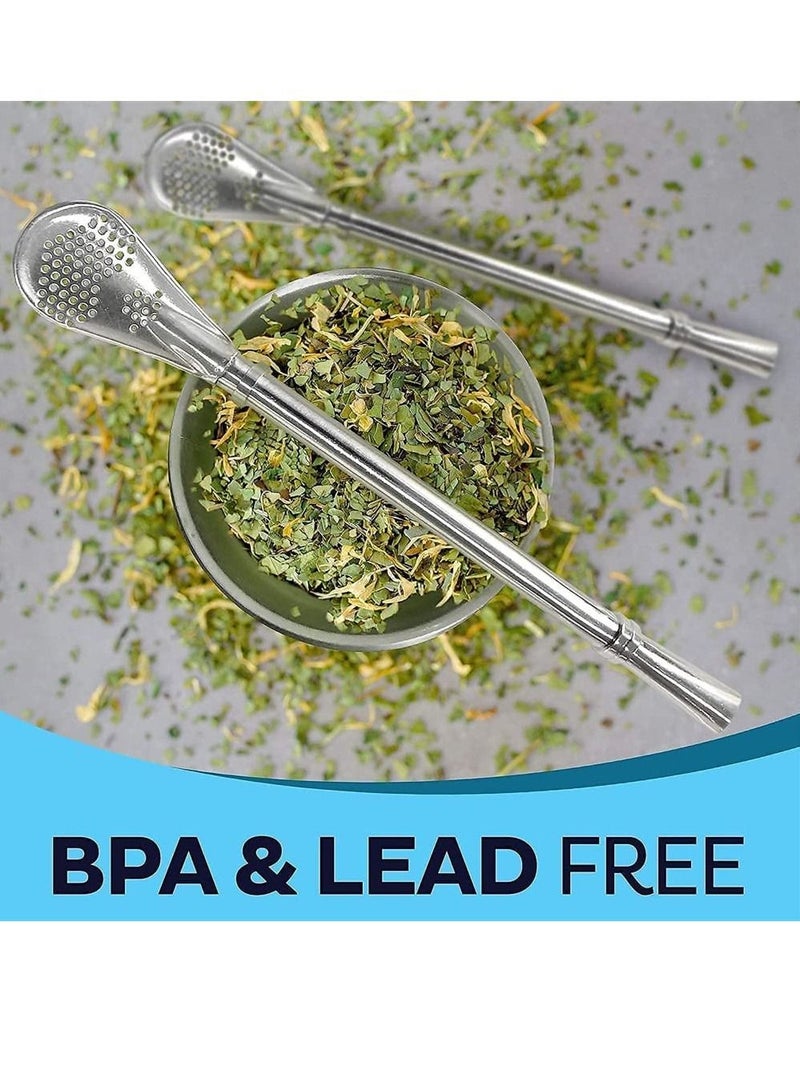 Y&D Yerba Mate Tea Cup 230 ml Pink Color Stainless Steel Double Walled Easy Wash Household Insulation Gourds for Loose Leaf Drinking with Bombilla Straw - Image 3