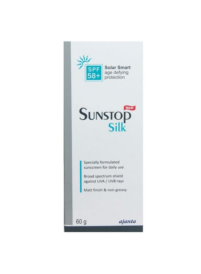 SUNSTOP Silk Spf 58+ Sunscreen Cream 60 Gm  - Image 2