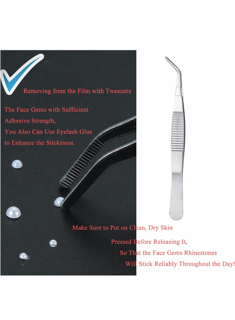 Excefore Eye Body Face Gems Jewels Rhinestone Stickers Self Adhesive Crystal Rainbow Makeup Diamonds Face Stick Gems for Women Festival Accessory and Nail Art Decorations (7 Sheets Elegant Style) - Image 5