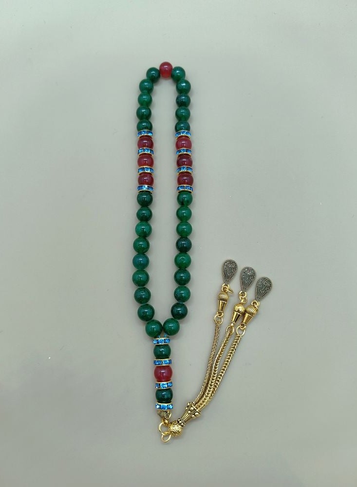 عام 35 خرزة صلاة من العقيق الطبيعي/تسبيح/8 ملم - Image 3