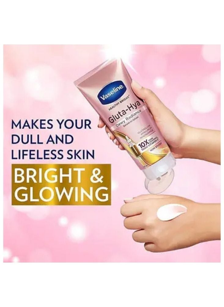 Vaseline Gluta-Hya Serum Burst Lotion Dewy Radiance – Brightening Body Lotion with Glutathione & Hyaluronic Acid - Image 2