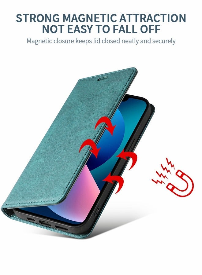 GROIC Wallet Case for IPhone 14 Pro 6.1 Inch Magnetic PU Leather Protect Folio Cover with Adjustable Wrist Strap Stand Card Slot Shell - Image 2