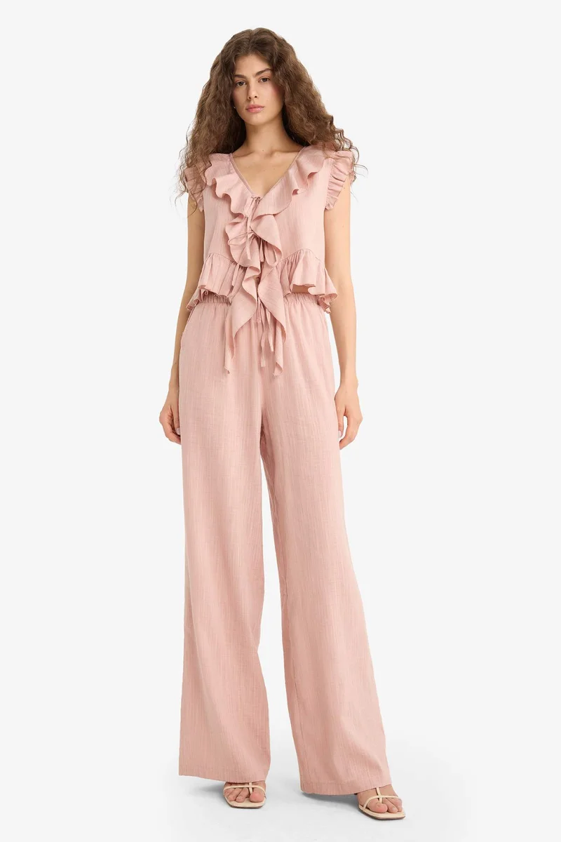ديفاكتو Regular Fit Short Sleeve Blouse