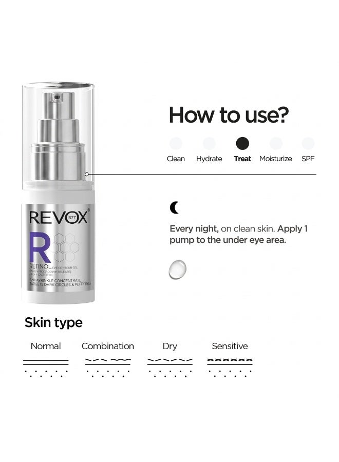 REVOX B77 Retinol Serum Gel Anti-Wrinkle Eye Contour 30 ml - Image 5