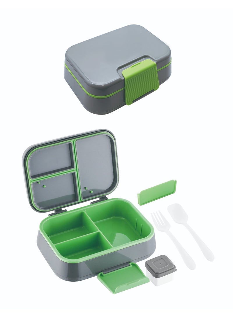 DB Innov. Lunch Box for Kid School, Bento Box with 3 Compartments, Leak-proof Food Container, Snack Box for Kids Adults Girls & Boys - Image 1