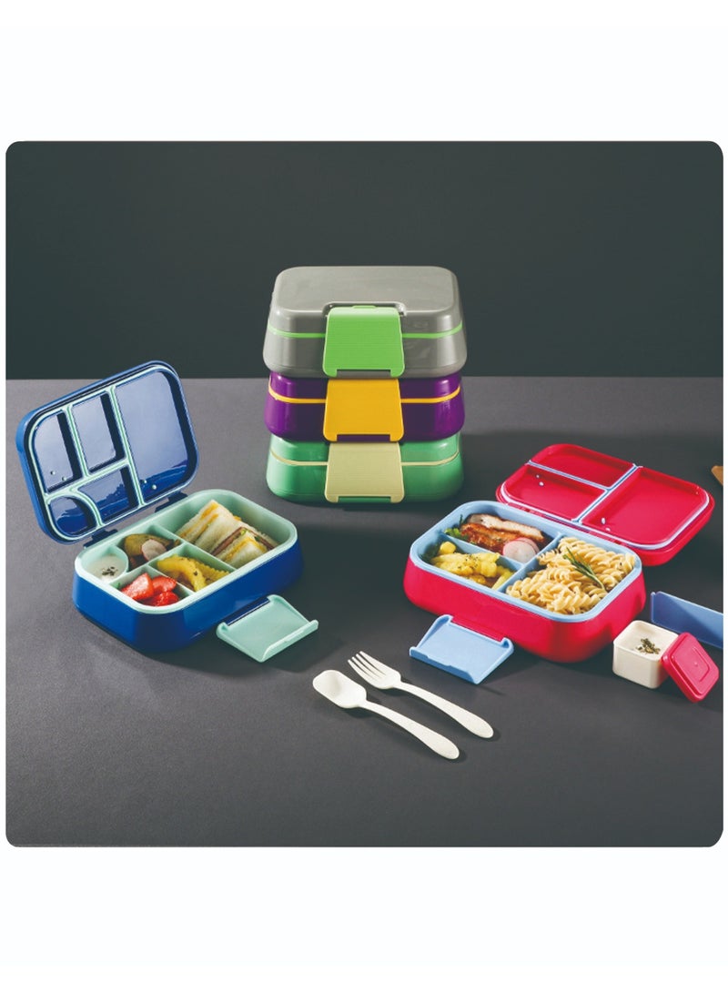 DB Innov. Lunch Box for Kid School, Bento Box with 3 Compartments, Leak-proof Food Container, Snack Box for Kids Adults Girls & Boys - Image 4