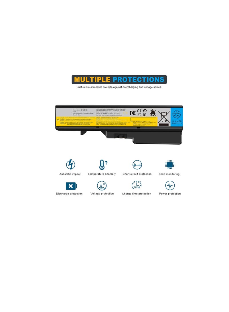 Terabyte Laptop Battery for Lenovo G460 G465 G470 G475 G560 G565 G570 B470 B570 IdeaPad V360 V370 V470 V570 Z370 Z460 Z465 Z470 Z475 Z560 Z570 Z575 L09S6Y02 L08S6Y21 L09C6Y02 L09L6Y02 L09M6Y02 - Image 4