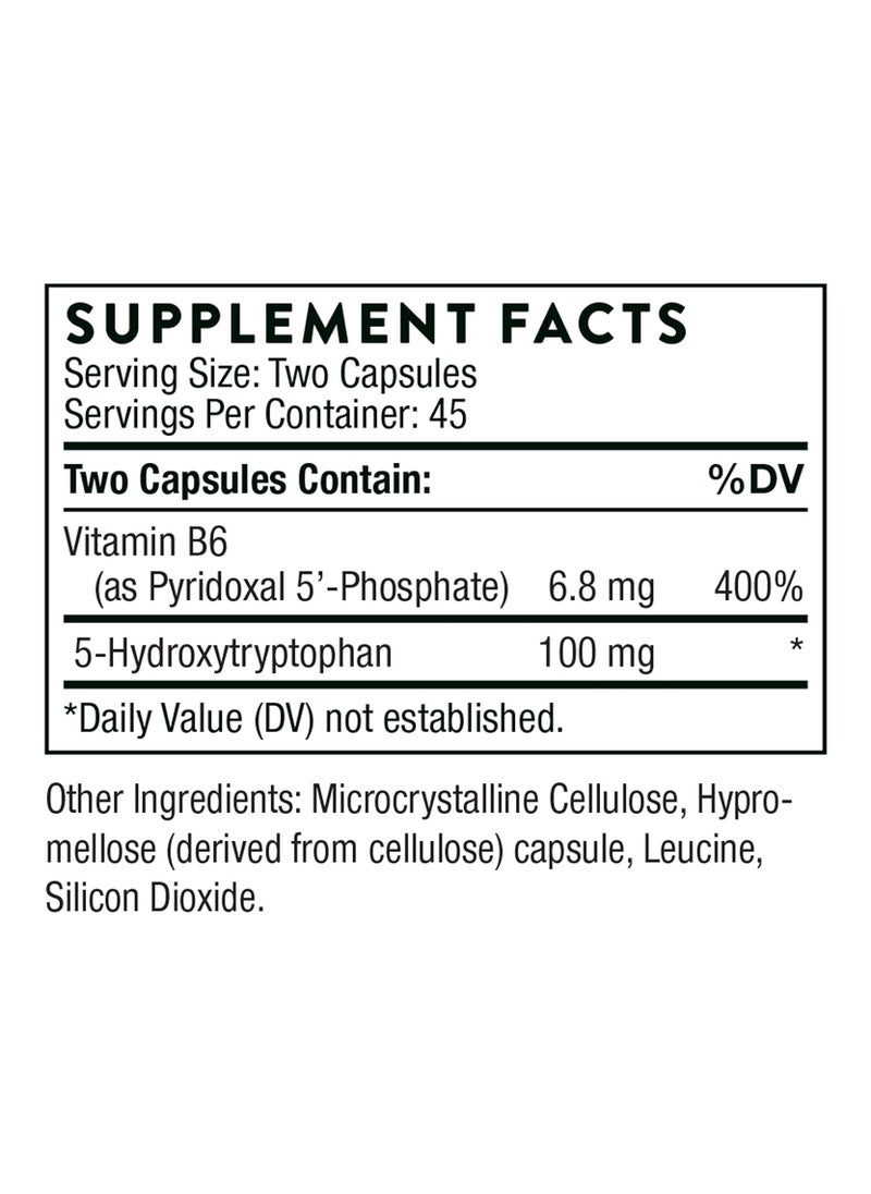 Thorne - 5-Hydroxytryptophan Dietary Supplement 90 Capsules - Image 1