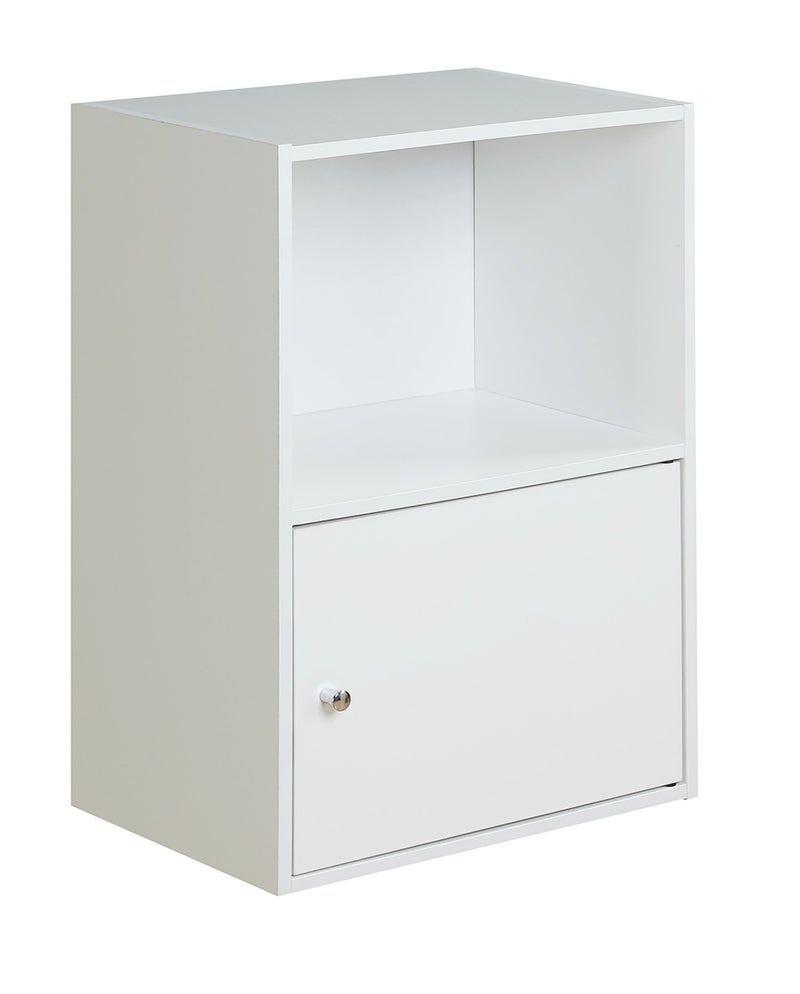 Convenience Concepts مفاهيم الراحة 151186W X-Tra تخزين خزانة بباب واحد، أبيض - Image 1