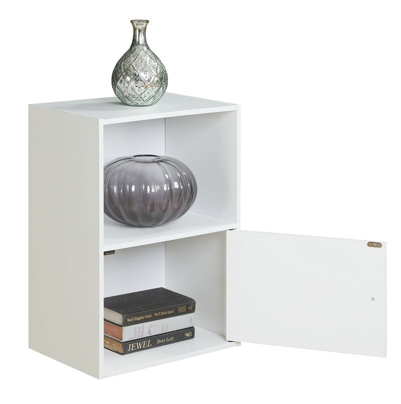 Convenience Concepts مفاهيم الراحة 151186W X-Tra تخزين خزانة بباب واحد، أبيض - Image 4