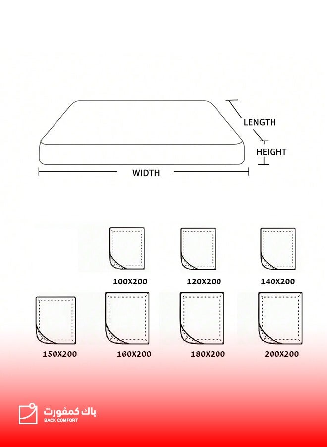 باك كومفرت باك كمفورت | واقي مرتبة سرير منشفة عازل للماء 100% بحواف مطاطية قياس 200×90 سم - Image 4