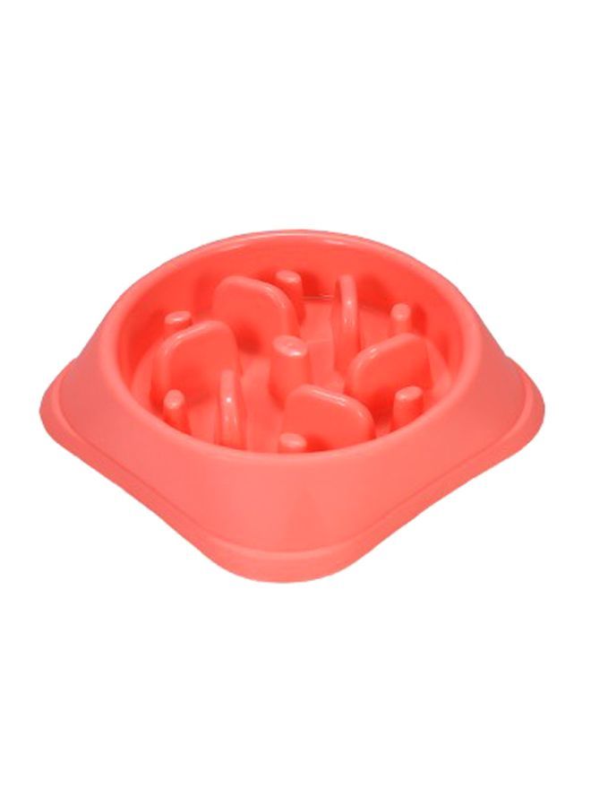 NIBEMINENT Anti-Choke Slow Bowl Feeder Pink 6.5inch - Image 1