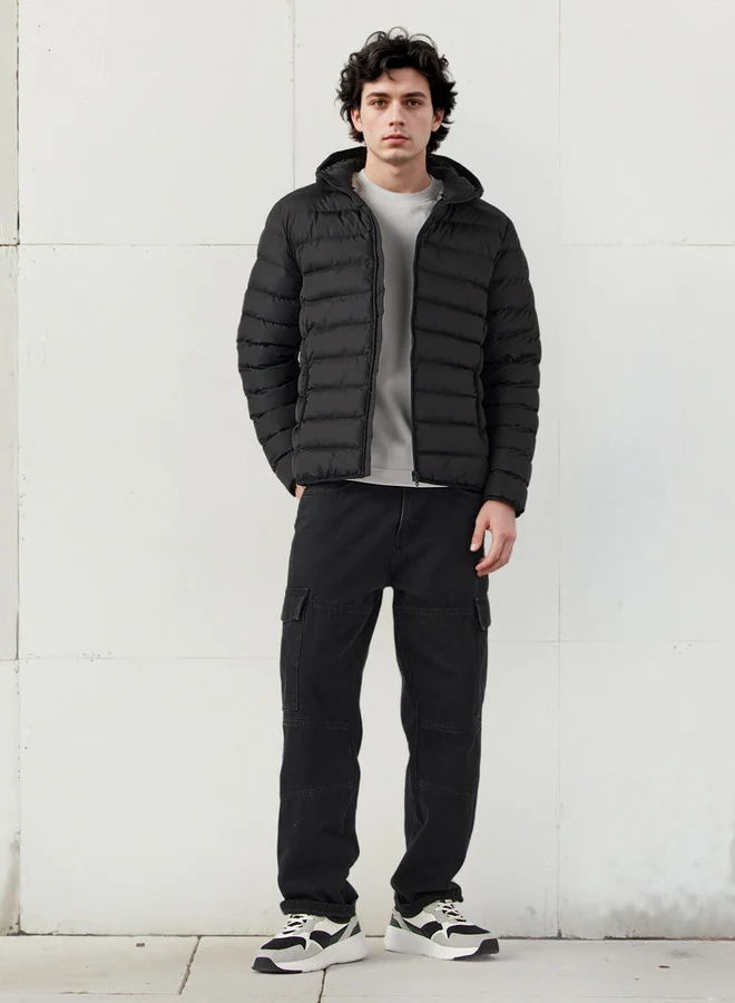 سبلاش فيڤ Quilted Lightweight Hooded Puffer Jacket