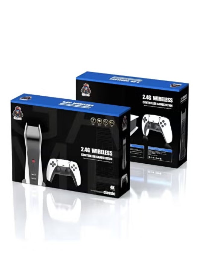 2.4G Wireless Retro Game Console with Dual Controllers – Plug & Play Game Stick with 4K HD HDMI Output | Classic Gaming for PC, Smart TV, Android & Monitor | 2 Player Gamepad with Long Battery Life | Ergonomic & Portable Design for Home & Travel