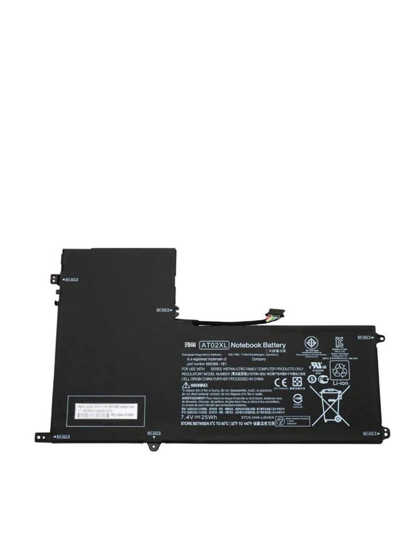 Terabyte بطارية بديلة AT02XL لجهاز H.P ElitePad 900 G1 سلسلة لابتوب HSTNN-C75C HSTNN-DB3U HSTNN-IB3U AT02XL D3H85UT 685368-1C1 685368-1B1 685987-001 7.4V 25Wh - Image 1