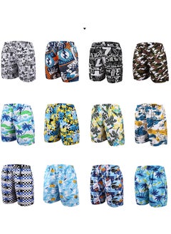 ESCATCH Plus Size Beach Shorts Quick Drying Printed Men Sport Shorts Loose Shorts  - Image 4