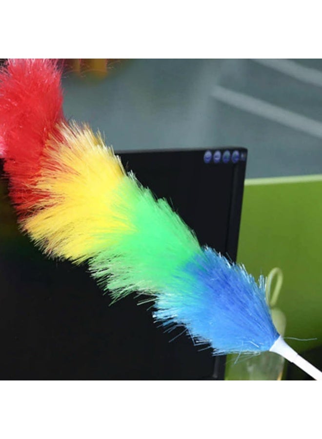 SAQOWARE Saqoclean Feather Duster Soft Rainbow with Cover Bendable | Flexible Multicoloured Cleaner Tool Dusting Brush Fan, Car, Home, Offices, Dust Remover, Furniture and Multipurpose use - Image 5