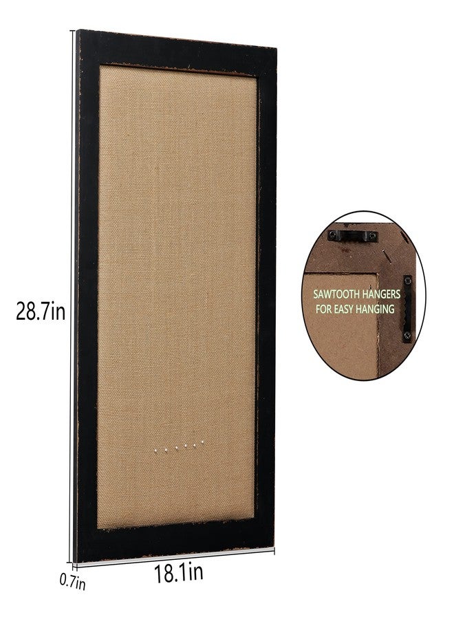 سوفي لوحة إعلانات من الفلين والكتان بإطار أسود، لوحات دبابيس كبيرة للجدران 18 × 29 بوصة، لوحة عرض لتنظيم الصور، لوحة رسائل للمكتب والمنزل والمطبخ - Image 4