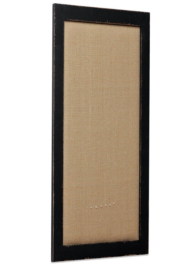 سوفي لوحة إعلانات من الفلين والكتان بإطار أسود، لوحات دبابيس كبيرة للجدران 18 × 29 بوصة، لوحة عرض لتنظيم الصور، لوحة رسائل للمكتب والمنزل والمطبخ - Image 2