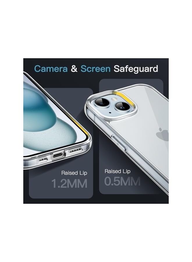 Jetech Case for iPhone 15 Plus 6.7-Inch, Non-Yellowing Shockproof Phone Bumper Cover, Anti-Scratch Clear Back (Clear) - Image 4