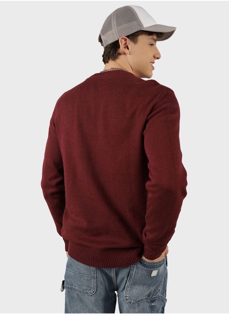 American Eagle - Logo Crew Neck Sweater - Image 1