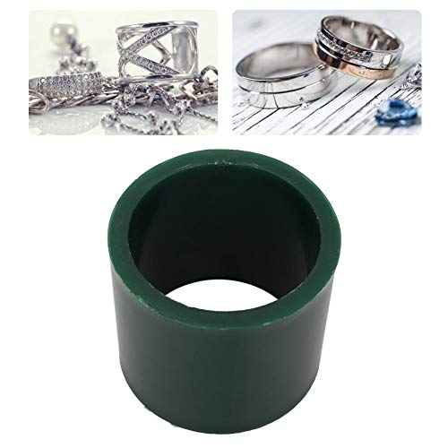 TMISHION Green Carving Wax, Jewelry Bracelet Wax Casting Tube Hole Bracelets Circle Mold Ring Tube Mold Jewelry Making Engraving Tool Accessory Jewelry Bracelet Wax Casting Tube Solid (L Round) - Image 3