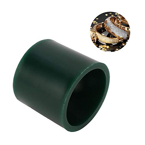 TMISHION Green Carving Wax, Jewelry Bracelet Wax Casting Tube Hole Bracelets Circle Mold Ring Tube Mold Jewelry Making Engraving Tool Accessory Jewelry Bracelet Wax Casting Tube Solid (L Round) - Image 4