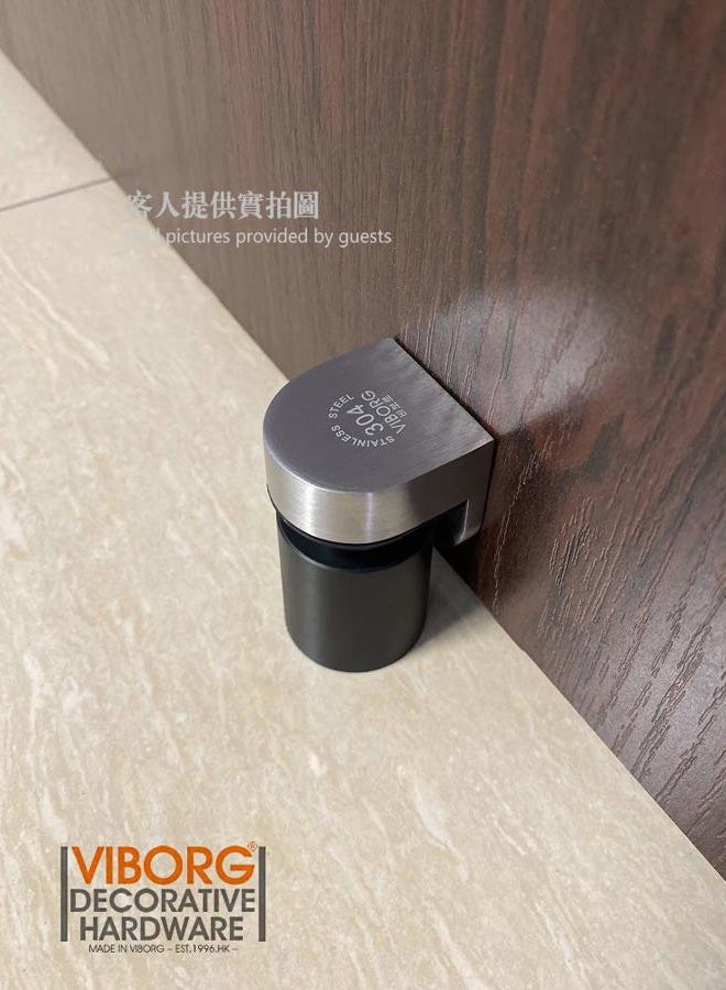 VIBORG Deluxe Solid Sus304 Stainless Steel Casting Powerful Floor Mount Mounted Magnetic Pop Up Doorstop Door Stopper Door Stop Door Catch RS-39A - Image 3