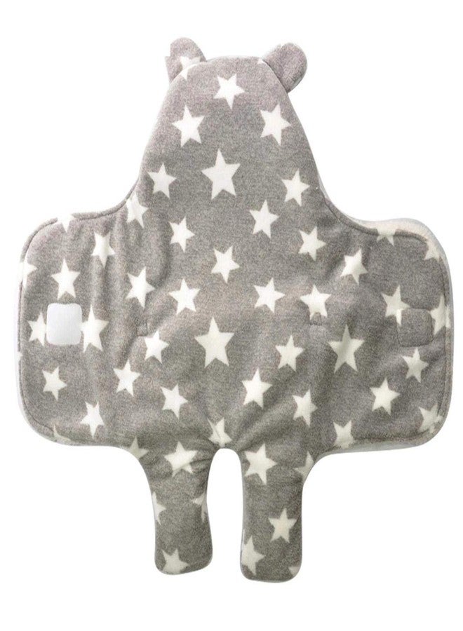 First Kick New Born Baby Blanket Pack of Super Soft Wearable Baby Wrapper Durable Fleece Polyester Cum Baby Sleeping Bag for Baby Boys, Baby Girls, Babies (76cm x 70cm, 0-6 Months) Grey Blue - Image 5