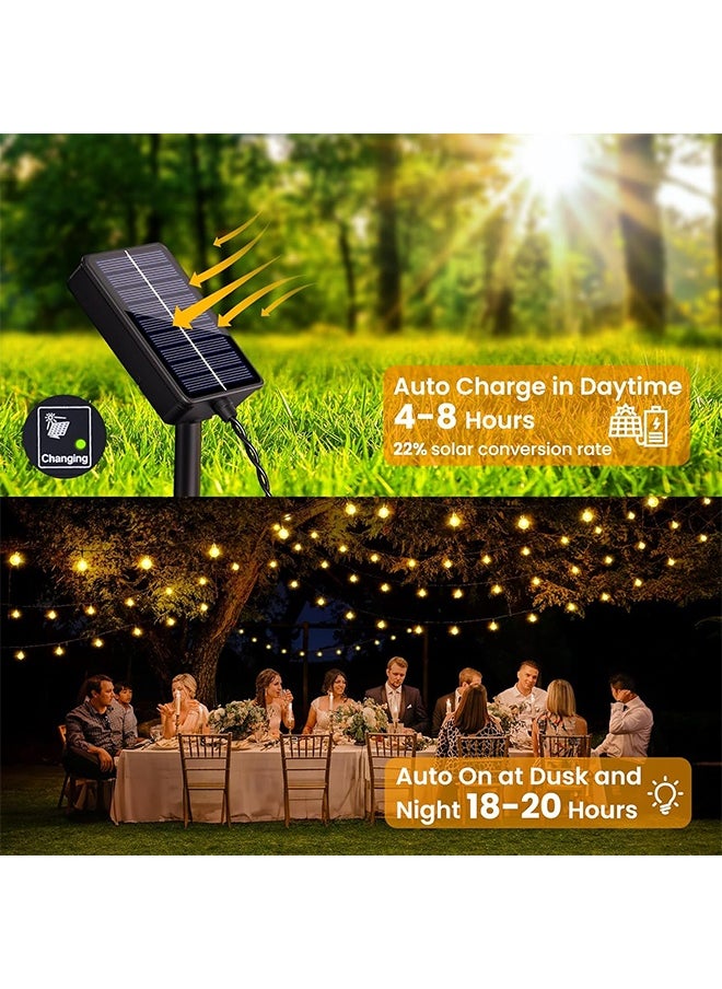 RATSAW 12m 100 LED Waterproof Solar Powered String Lights for Garden, Lighting for Home, Patio, Party  - Image 5