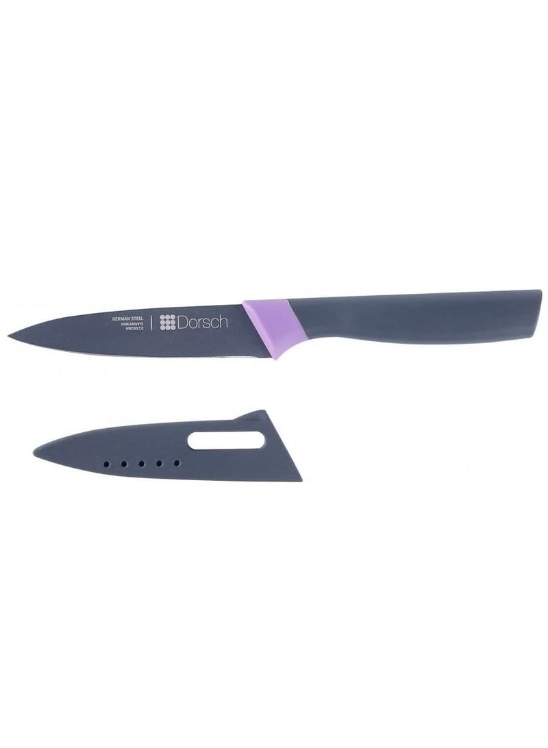 Dorsch Danish Design 4-Inch Carving Knife | Premium High-Carbon German Steel Blade | Ultra-Sharp Precision Edge | Rust-Proof & Hygienic Non-Stick Coating | Ergonomic Handle for Comfort | Protective Sheath Included - Image 4