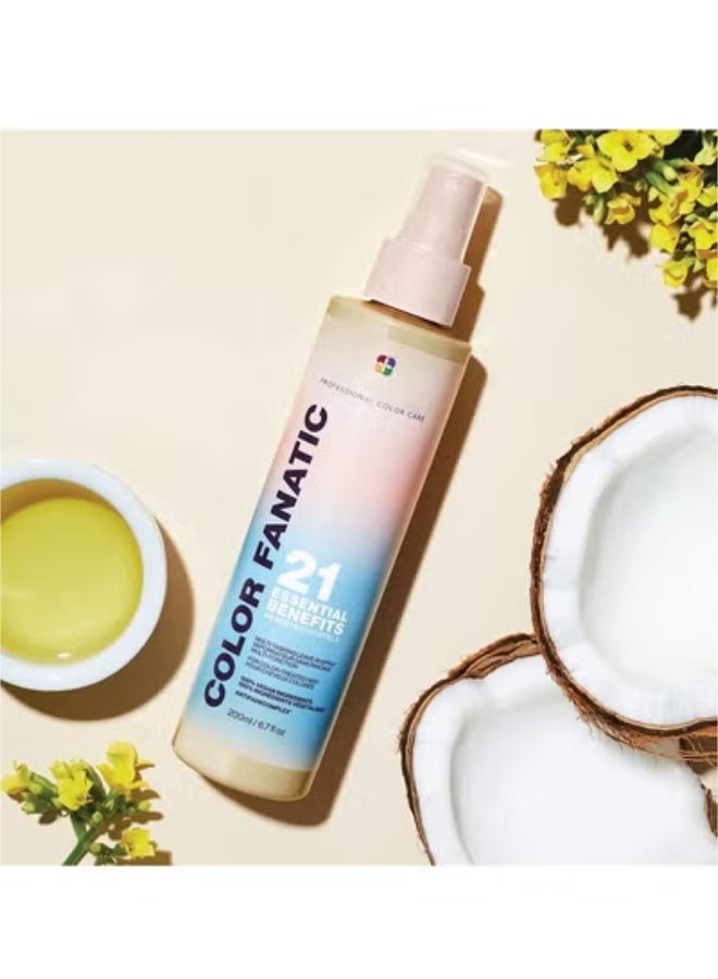 Pureology Color Fanatic Leave - in Conditioner Hair Treatment Detangler Spray - Powerfully Protects Color from Fading, Heat - Protectant, Vegan Formula, 6.7 Fl Oz Ample Volume for Hair Care - Image 2