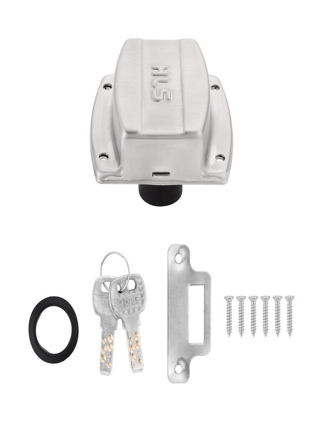 HLS Multipurpose Furniture Lock for Home, Drawer Cabinet, Child Safety, Wardrobe Lock | Suitable for Panels | Z Black | 30 - Image 1
