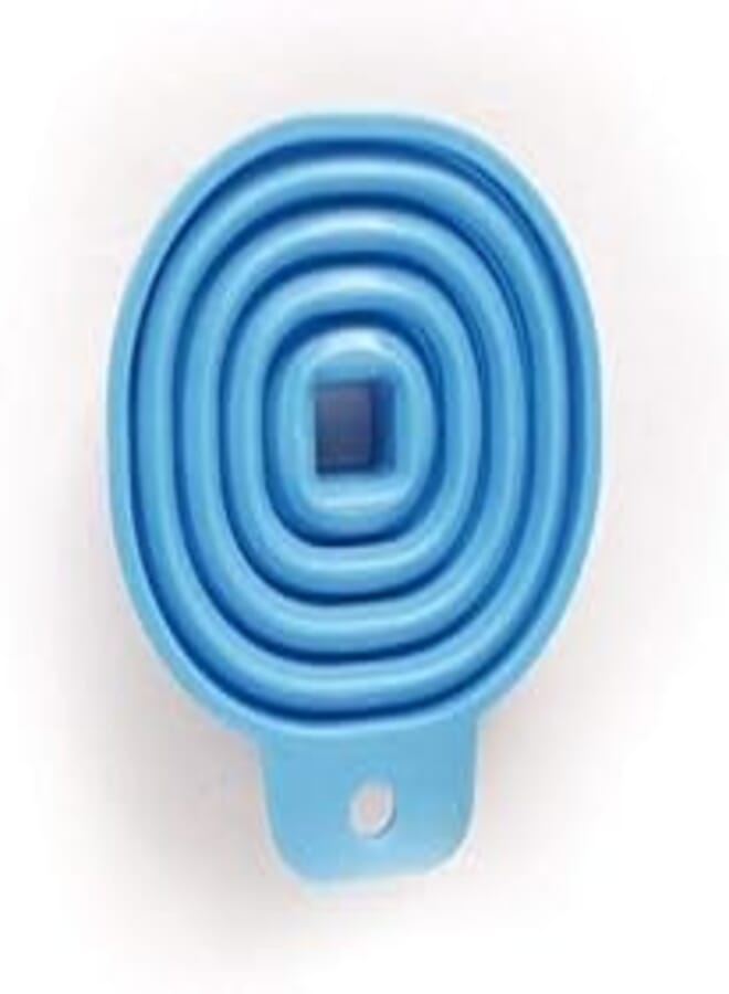 Sky kitchen Blue Color Funnel Collapsible Set of 1, Foldable Funnel for Liquid Transfer