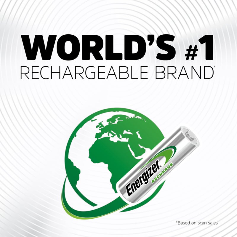 Energizer Recharge Universal Rechargeable AA Batteries (8 Pack), Double A Rechargeable Batteries - Image 3