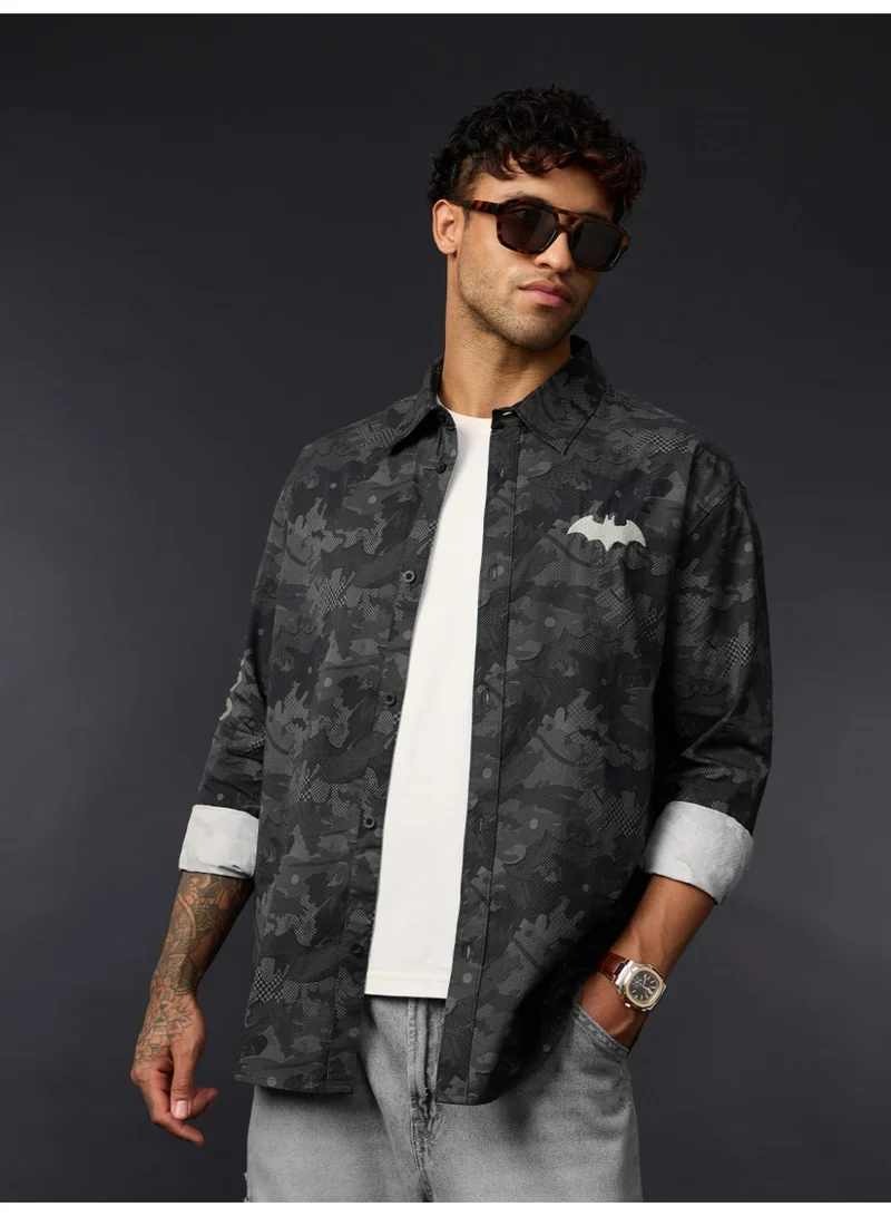 The Souled Store  The Souled Store Men Batman Black Embroidered Relaxed Shirts for Men | Best Price UAE