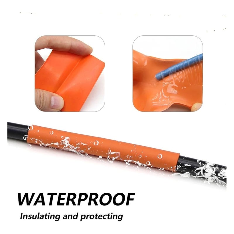 1~20M 3:1 Orange with Glue Heat Shrink Tube Dual Wall Tubing Diameter2.4~30mm Adhesive Lined Wrap Sleeve(6.4mm,5 Meters) - Image 3