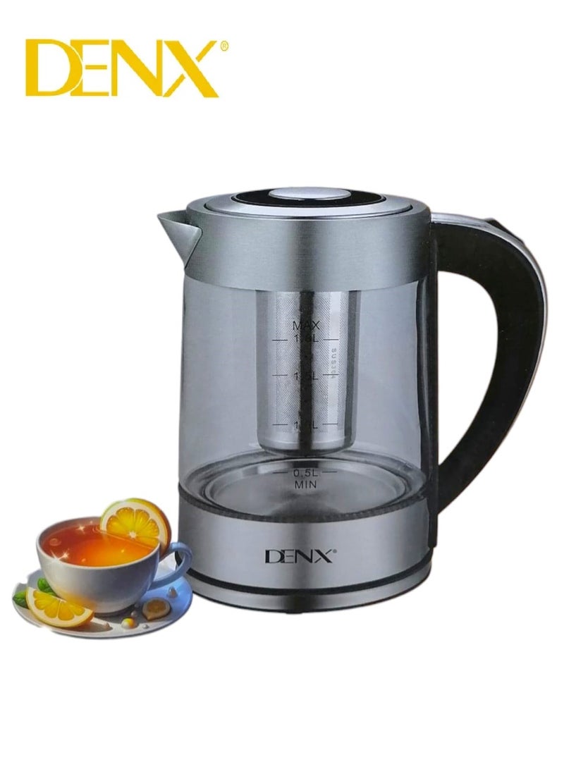 Denx 1.8L Electric Kettle with Temperature Control Degree 24 Hours, Stainless Steel Filter, 1500W - Image 1
