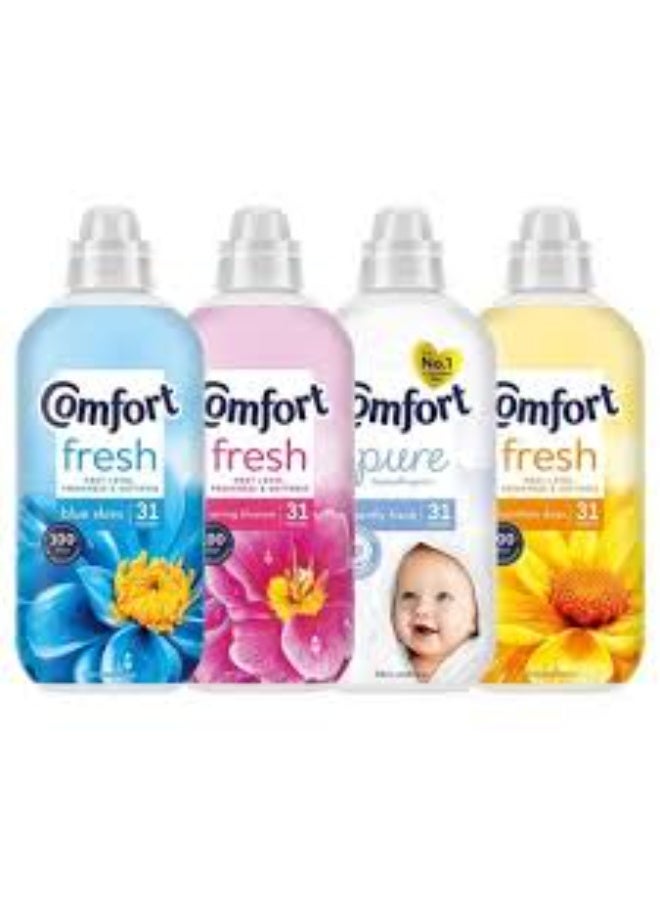 كمفورت Comfort Fresh Sunshiny Days Liquid Fabric Conditioner 31 Washes 930ml - Image 4