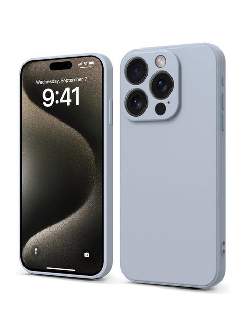 Compatible with apple iPhone 15 Pro Max Full Coverage for Protective Case, Ultra Slim Soft Silicone Gel TPU Cover, Matte Surface Ultra-Thin Case, for iPhone 15 Pro Max (Gray)