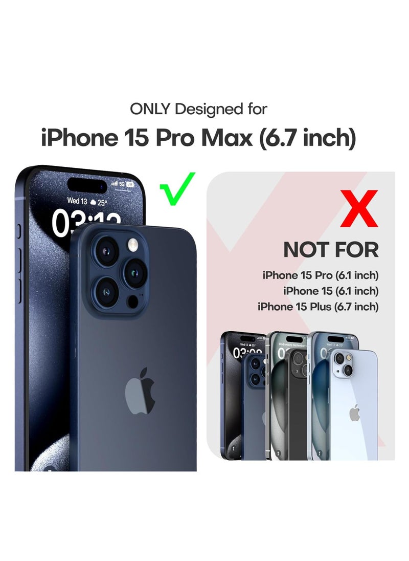 INFOSUN - Compatible with apple iPhone 15 Pro Max Full Coverage for Protective Case, Ultra Slim Soft Silicone Gel TPU Cover, Matte Surface Ultra-Thin Case, for iPhone 15 Pro Max (Gray) - Image 1